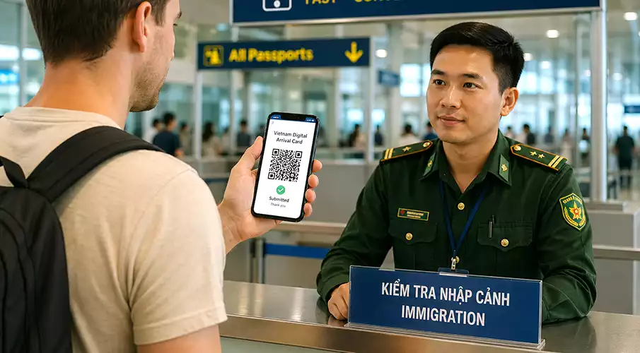 Digitální příletová karta do Vietnamu
