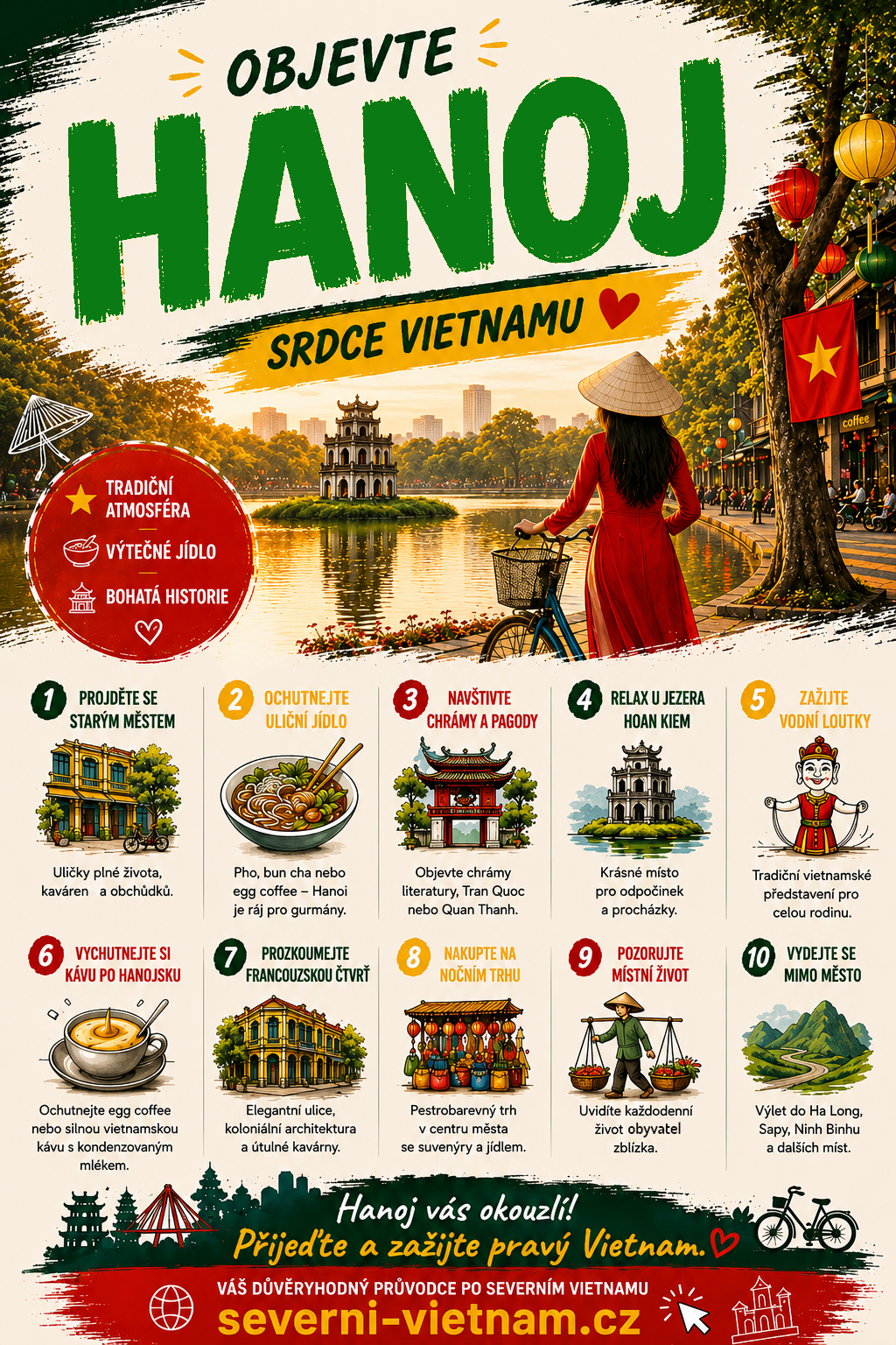 Hanoj ve Vietnamu – průvodce, tipy, památky a cestování