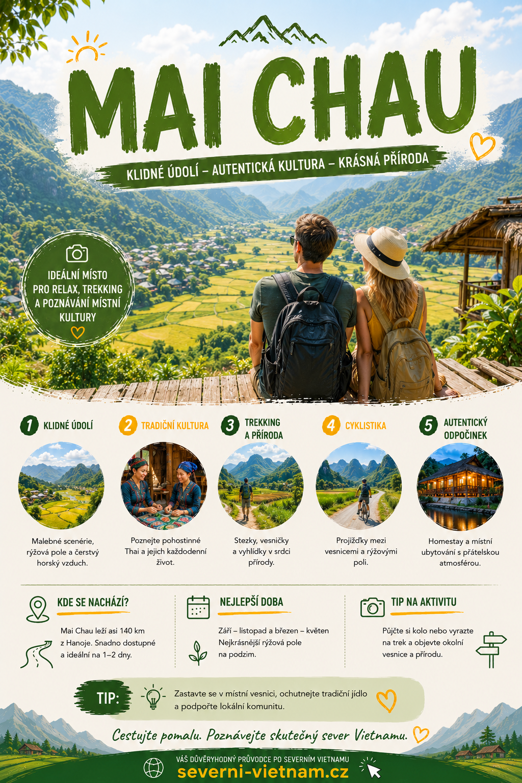 Mai Chau – cestování a tipy Mai Chau ve Vietnamu – rýžová údolí, homestay a tipy na cestování