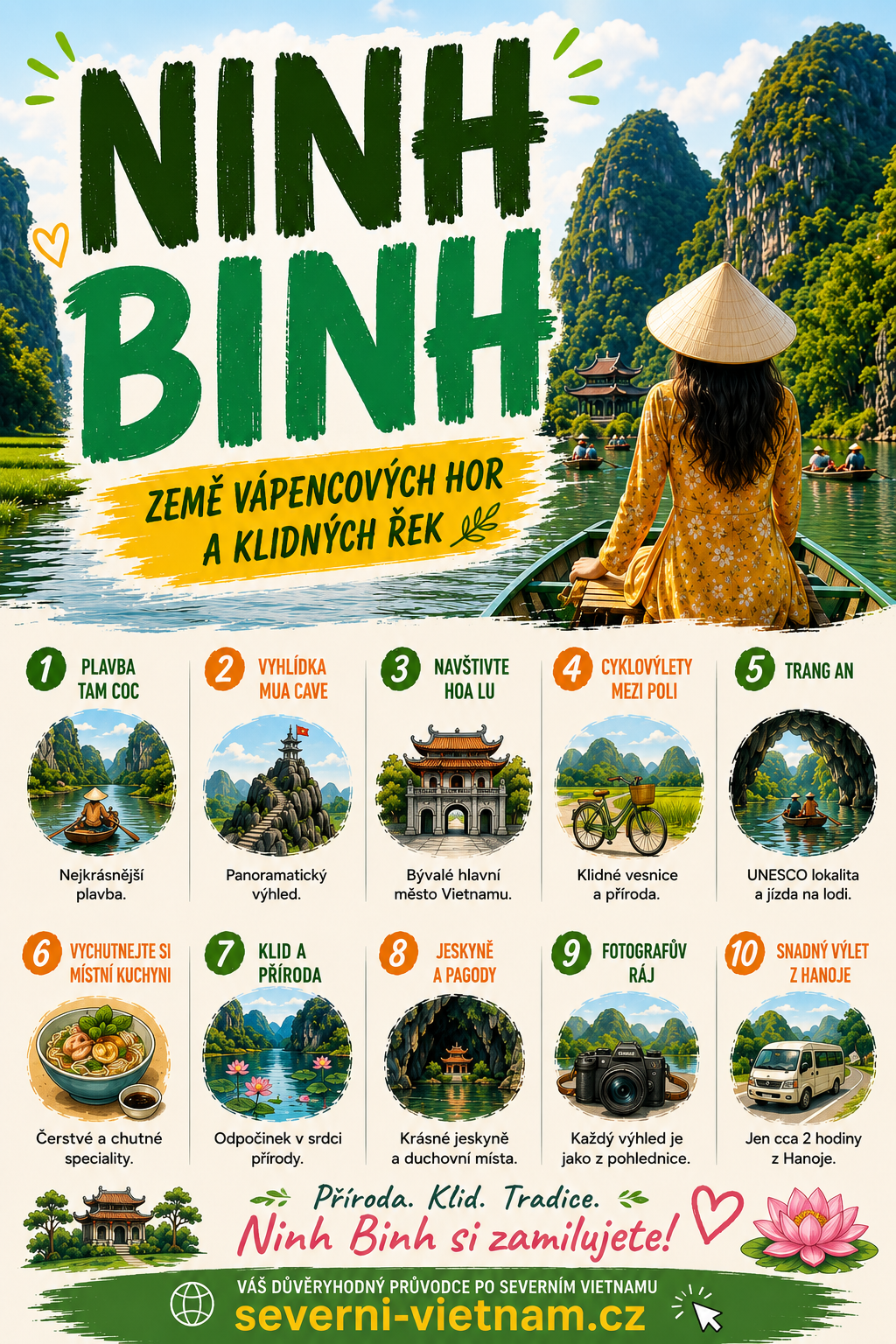 Ninh Binh – cestování a tipy Ninh Binh ve Vietnamu – Trang An, Tam Coc a tipy na cestování