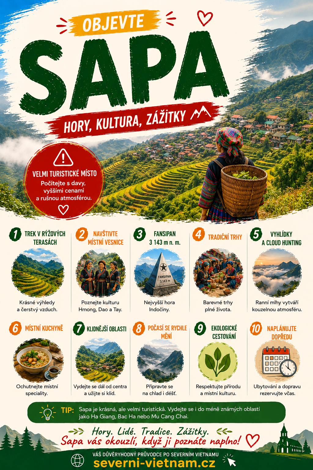 Sapa – cestování a tipy Sapa ve Vietnamu – rýžové terasy, trekking a tipy na cestování