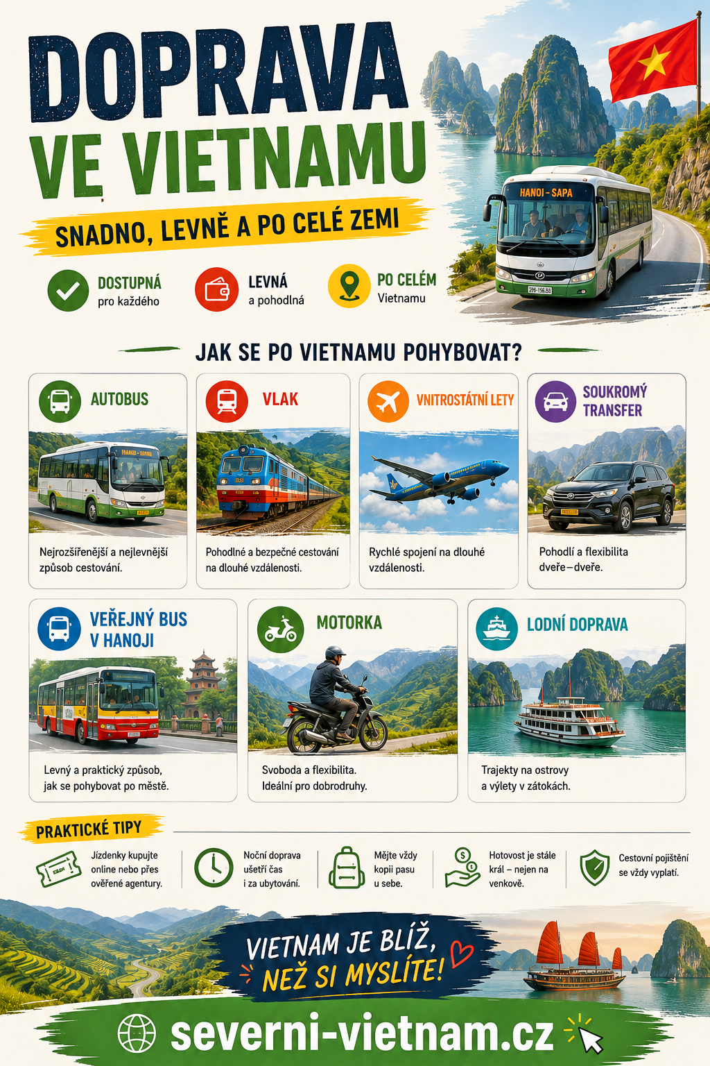 Doprava ve Vietnamu a její možnosti vietnam-doprava-autobusy-vlaky-taxi-ferry-motorka-cestovani
