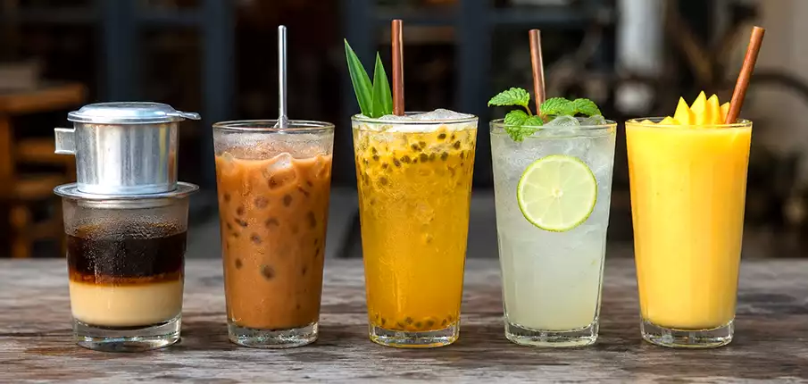 Vietnamské nápoje – káva, džusy a ovocné drinky vietnamská káva ovocné džusy a tradiční nápoje ve Vietnamu