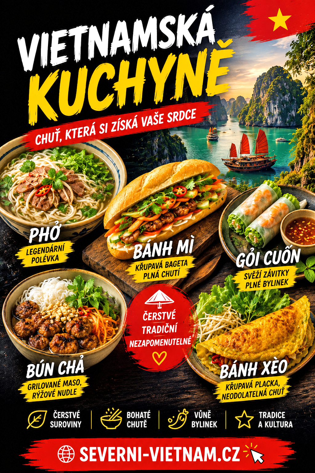 Nejznámější vietnamská jídla a tradiční kuchyně Vietnamu Tradiční vietnamská kuchyně – pho bo, bun cha, banh mi a další populární jídla Vietnamu
