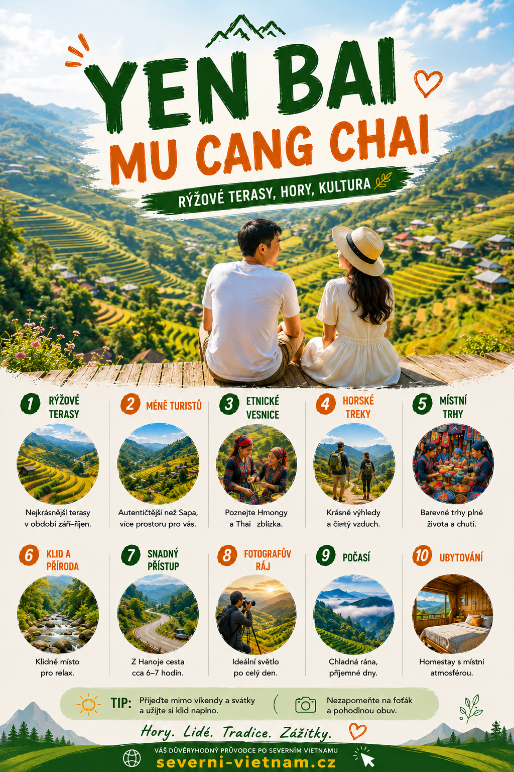 Yen Bai a Mu Cang Chai ve Vietnamu – rýžové terasy a tipy na cestování