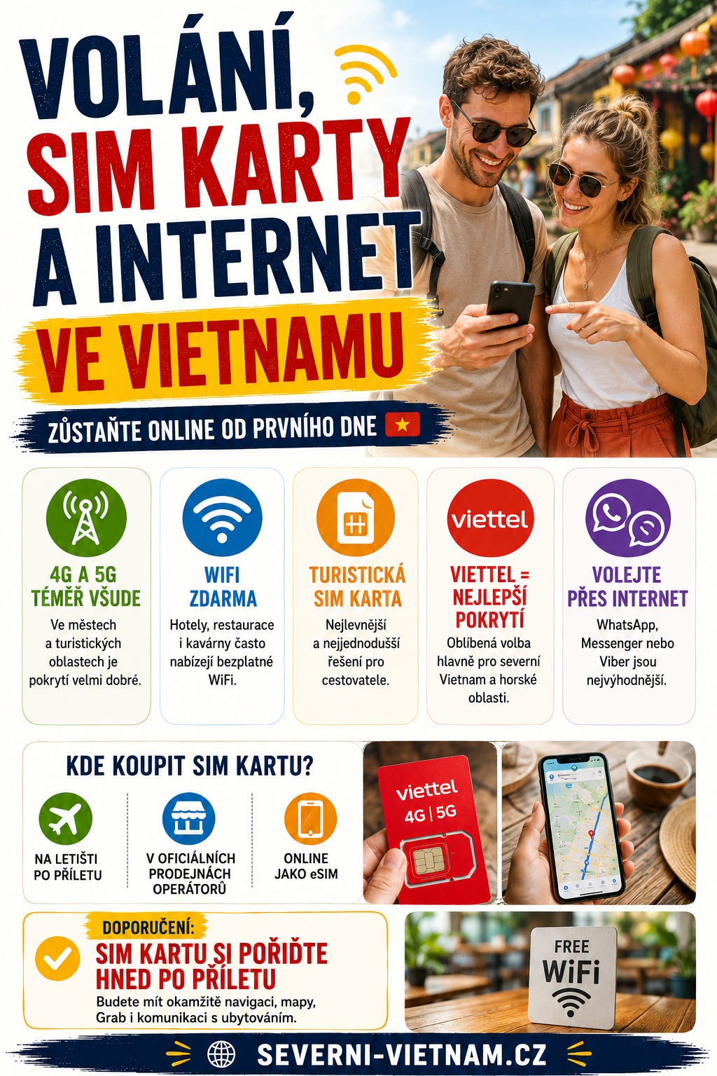 Volání, sim karty a internet ve Vietnamu Volání, sim karty a internet ve Vietnamu - rady, tipy, doporučení a na co dát pozor