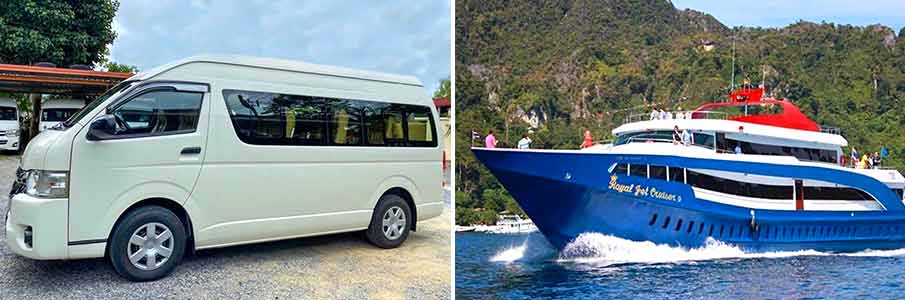 minivan-trajekt-letiste-phuket-koh-phi-phi